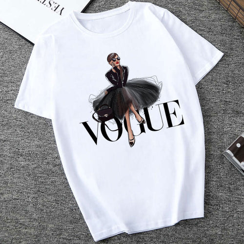 Plus Size XS-4XL New Camisetas Verano Mujer 2019 Thin Section T Shirt Vogue Letter  Female T-shirt Fashion Women Tshirt